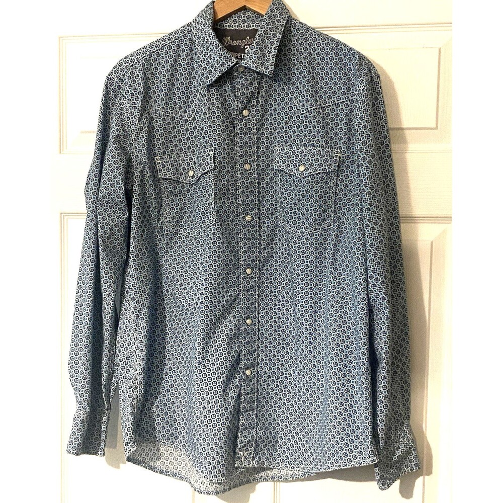Wrangler 20X Womens competition advanced comfort size Large pearl snaps western